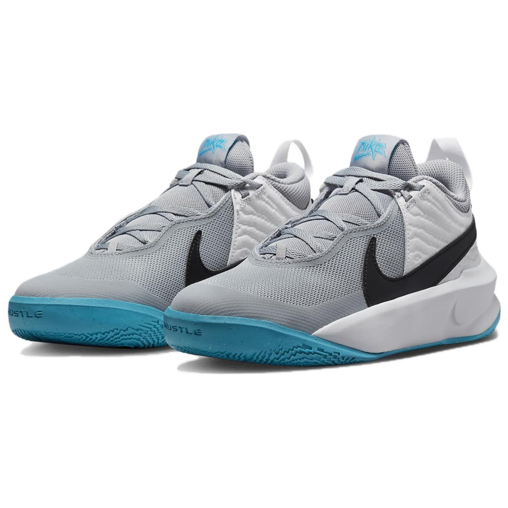 Nike Team Hustle D10 GS 'Grey Blue Lightning'