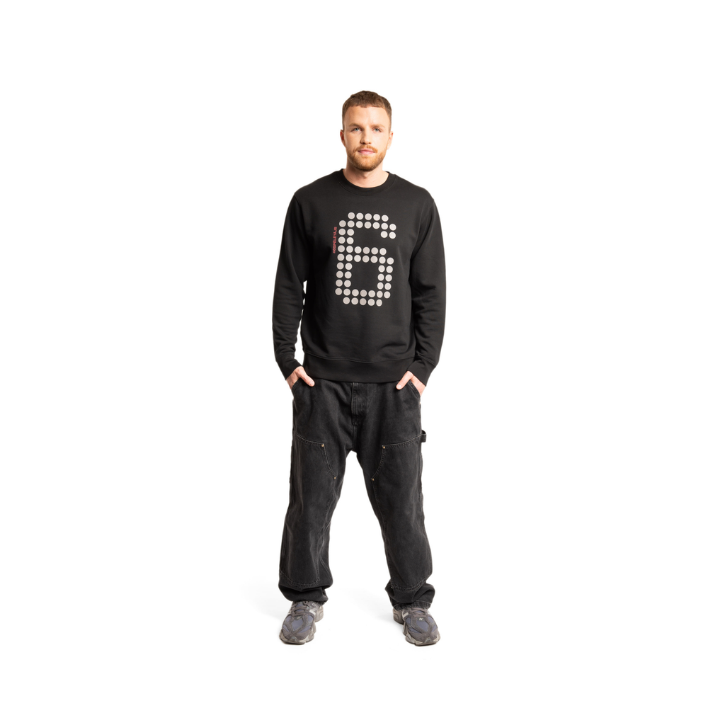 #6spēlētājs džemperis vīriešiem 'melns+pelēks'