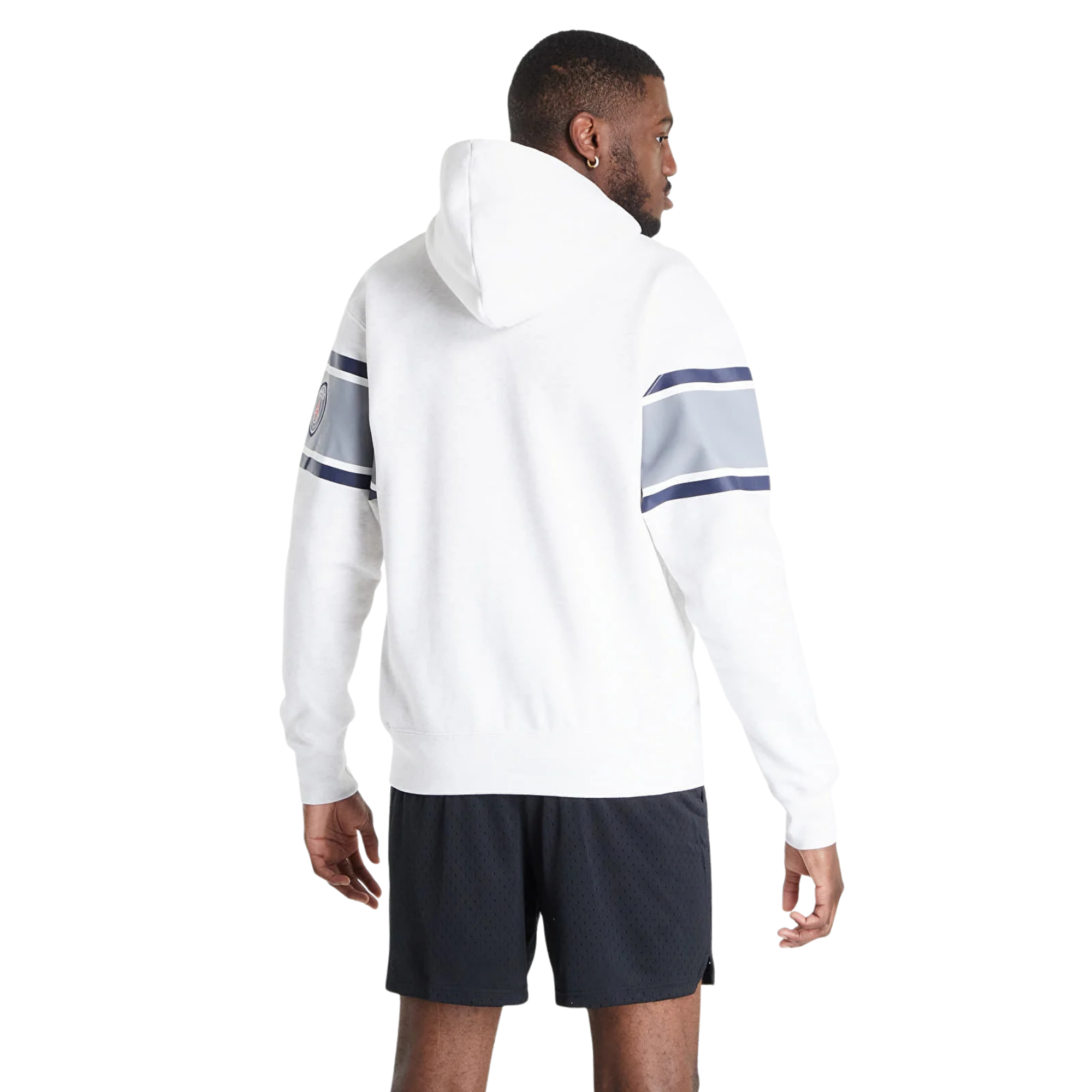 Jordan Paris Saint-Germain Zipper Fleece Hooded Long Sleeves Jacket 'White'
