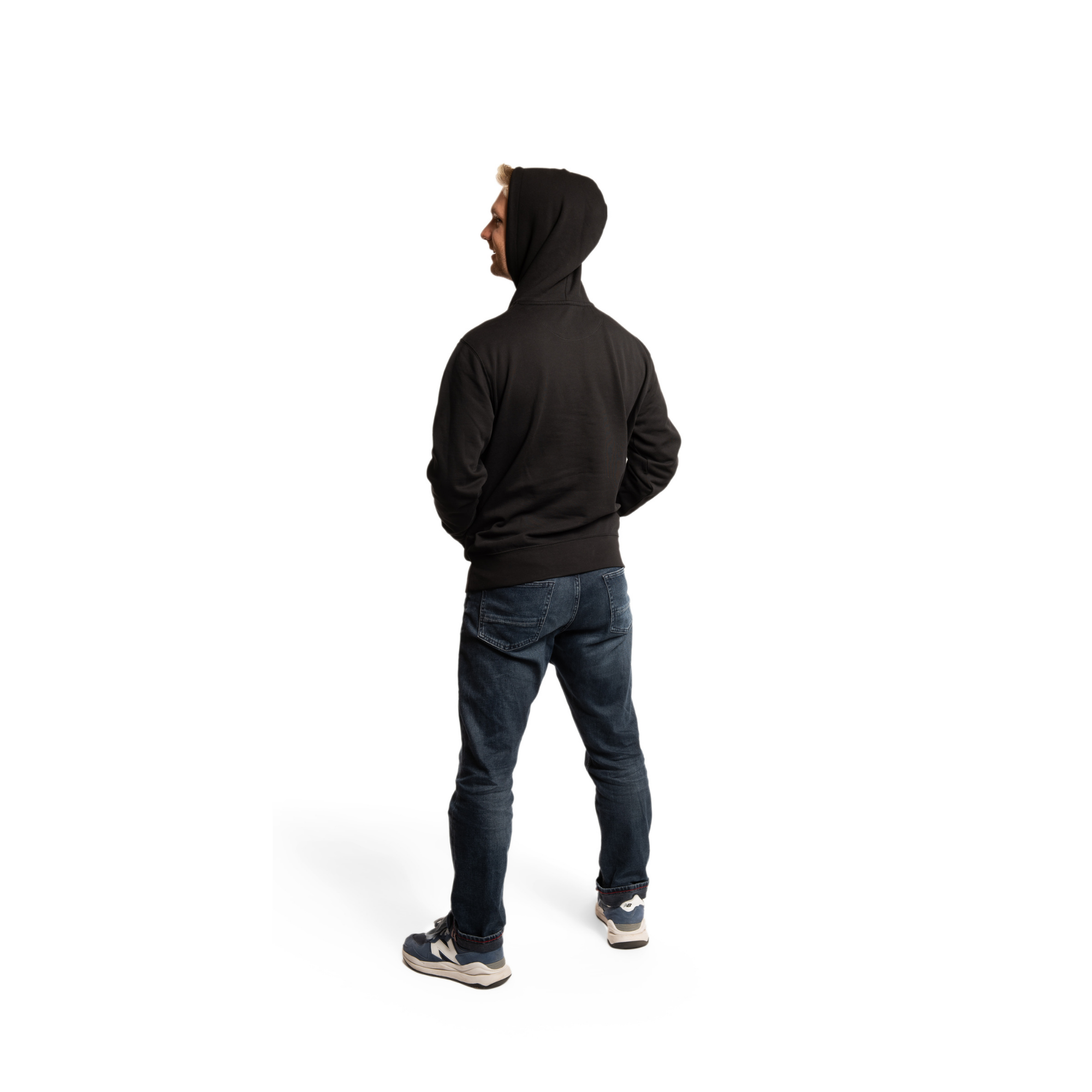 #6spēlētājs džemperis ar kapuci vīriešiem 'melns+pelēks'