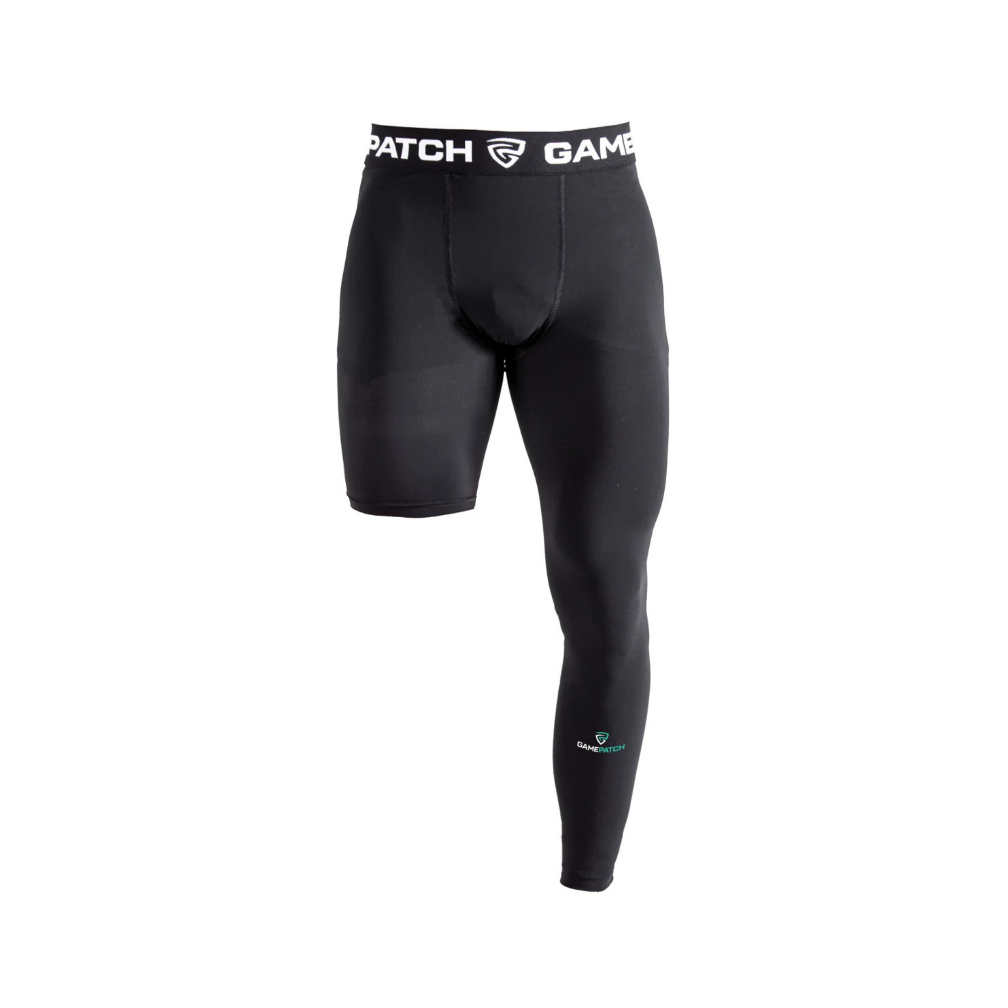 GamePatch Single-leg compression tights left 'Black'
