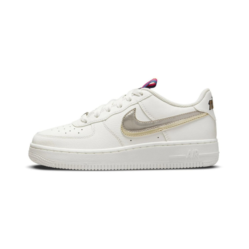Nike Air Force 1 LV8 Double Swoosh Silver Gold (GS)
