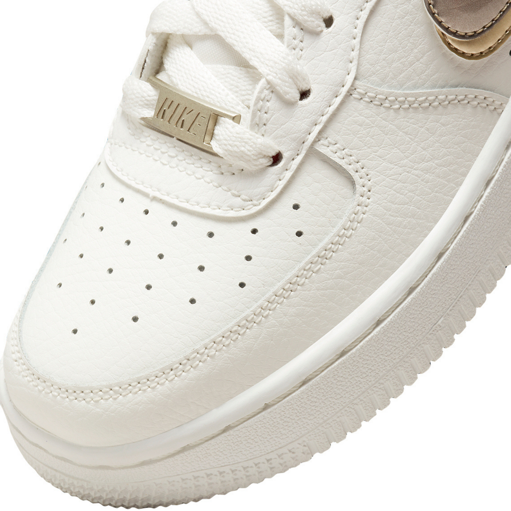 Nike Air Force 1 LV8 Double Swoosh Silver Gold (GS)