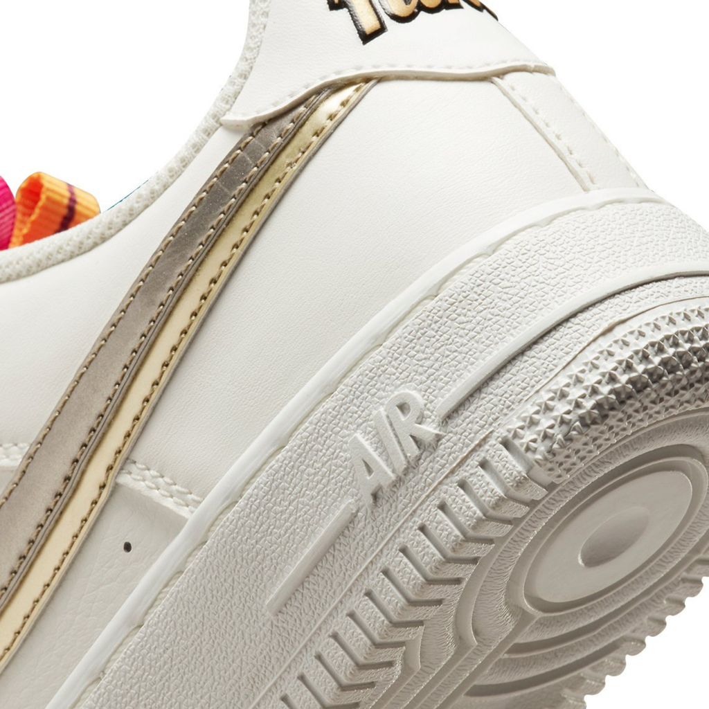 Nike Air Force 1 LV8 Double Swoosh Silver Gold (GS)