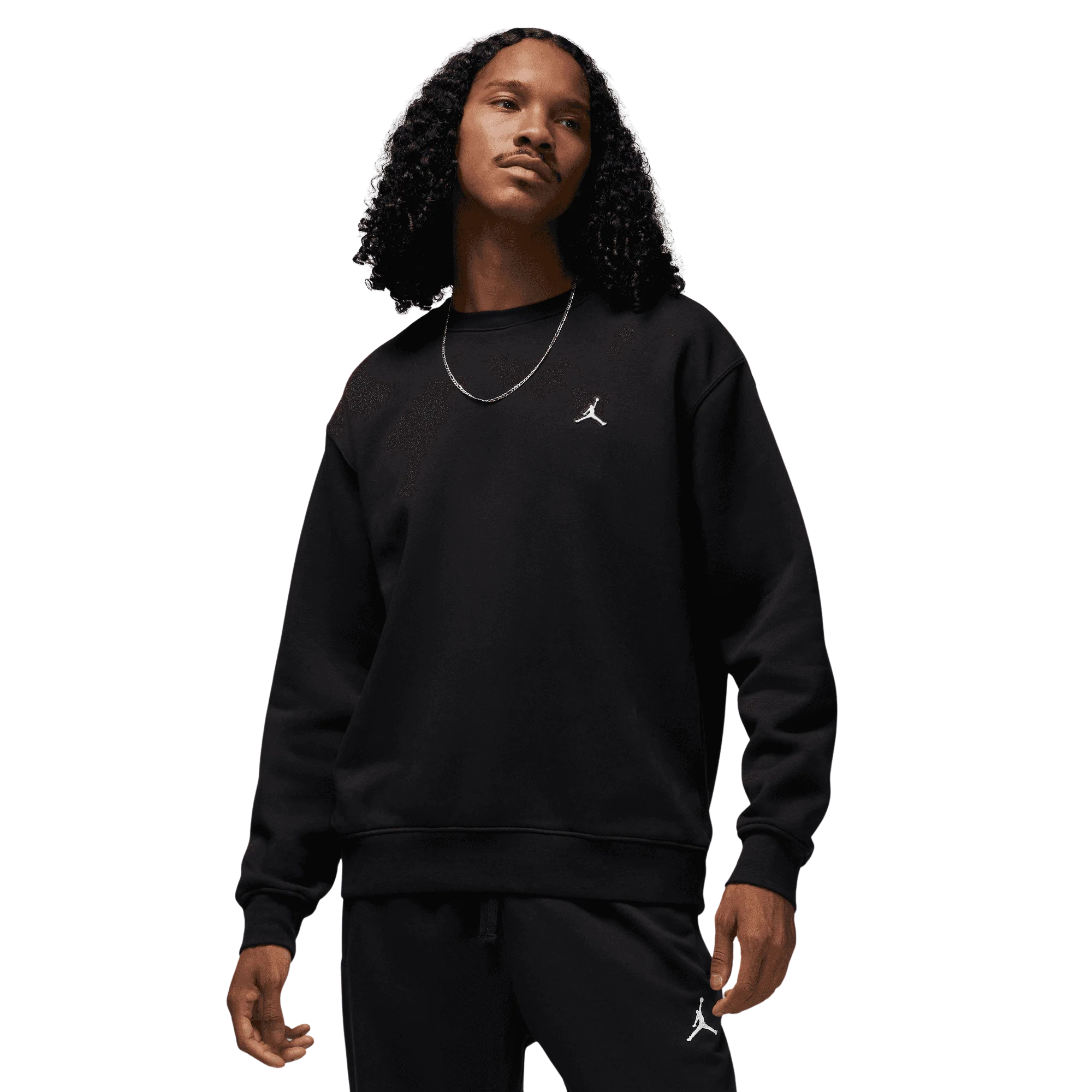 Jordan Essentials Fleece Crew Sweatshirt 'Black'